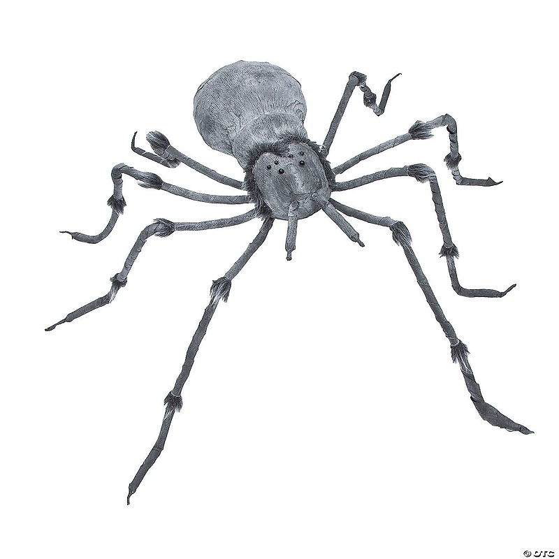4 Ft. 5" Grey Latex Spider Halloween Decoration