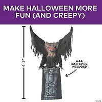 4 Ft. 9" Animated Light-Up Gargoyle Halloween Decoration