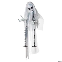 4 Ft. Hanging Ghostly Girl Animated Prop
