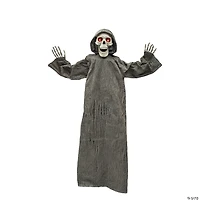 4 Ft. Hanging Gray Skeleton Reaper Halloween Decoration