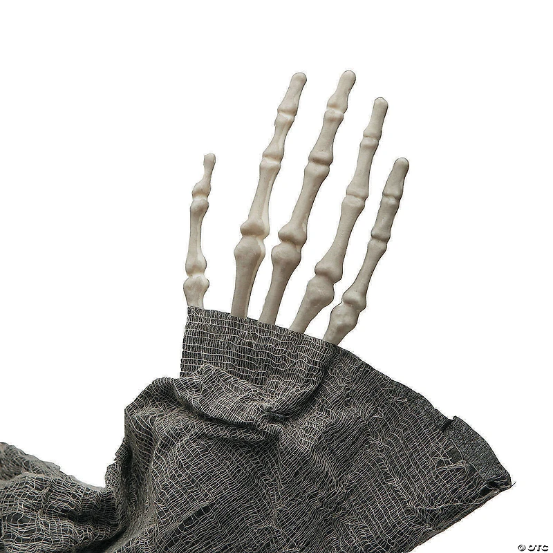 4 Ft. Hanging Gray Skeleton Reaper Halloween Decoration