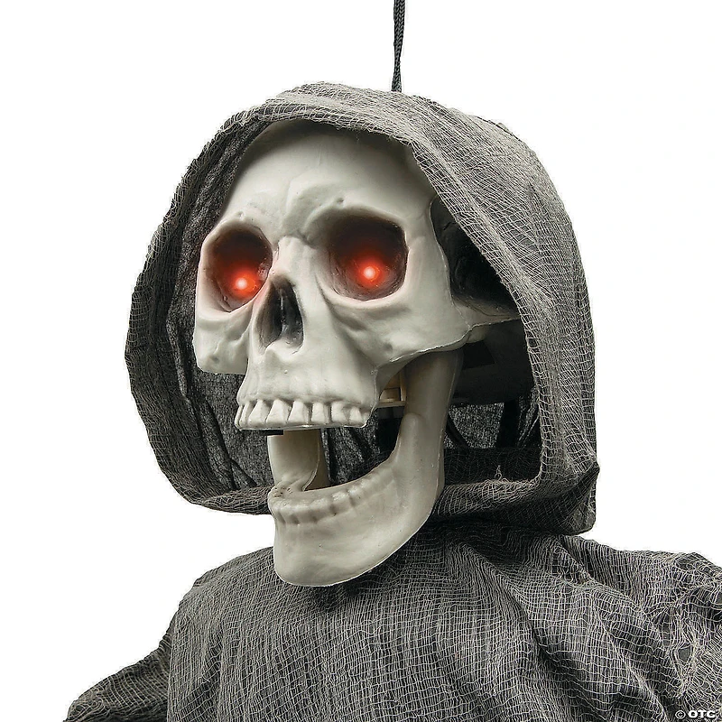 4 Ft. Hanging Gray Skeleton Reaper Halloween Decoration