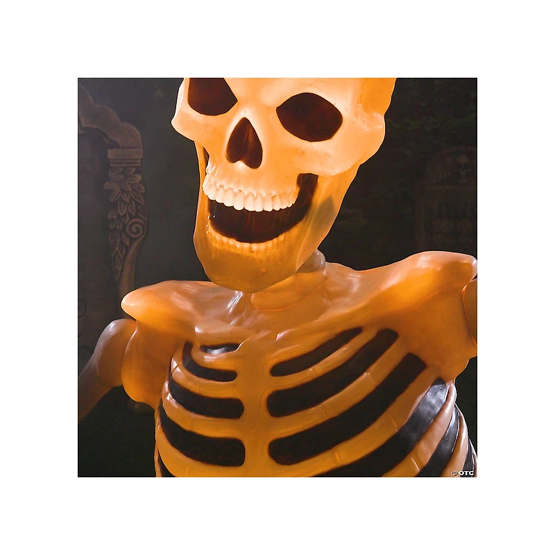 4 Ft. Light-Up Groundbreaker Skeleton Halloween Decoration