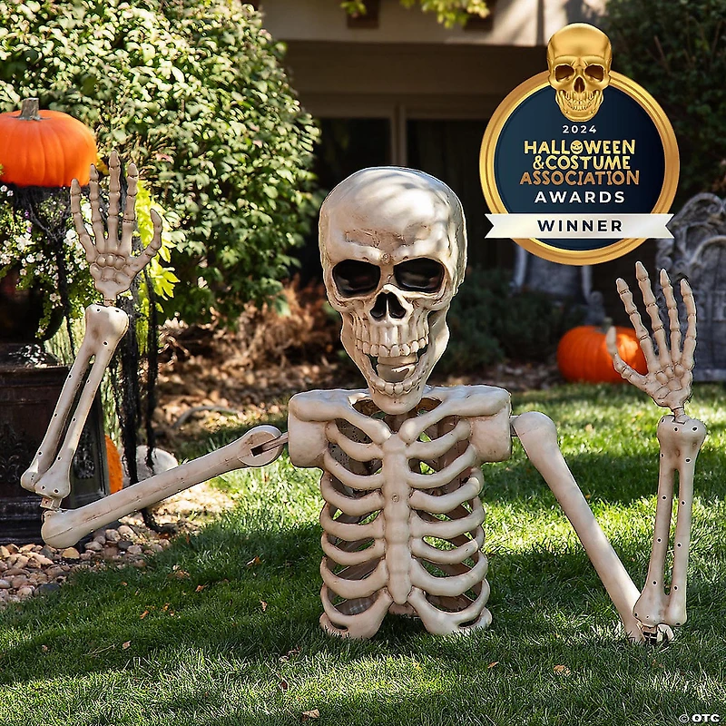 4 Ft. Posable Skeleton Grave Breaker™ Halloween Decoration