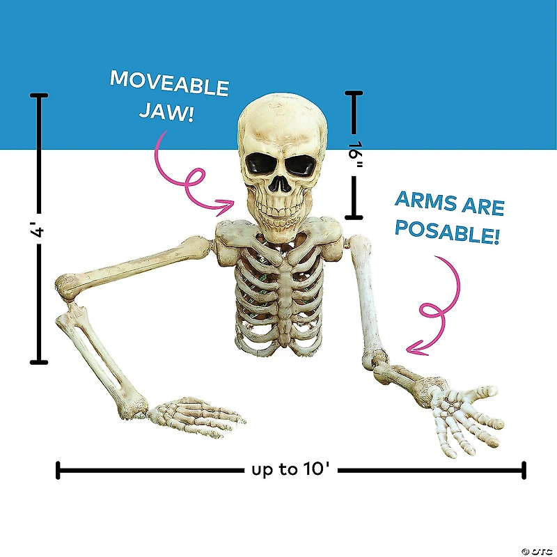 4 Ft. Posable Skeleton Grave Breaker™ Halloween Decoration