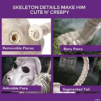 4 Ft. Standing Dog Skeleton Halloween Decoration