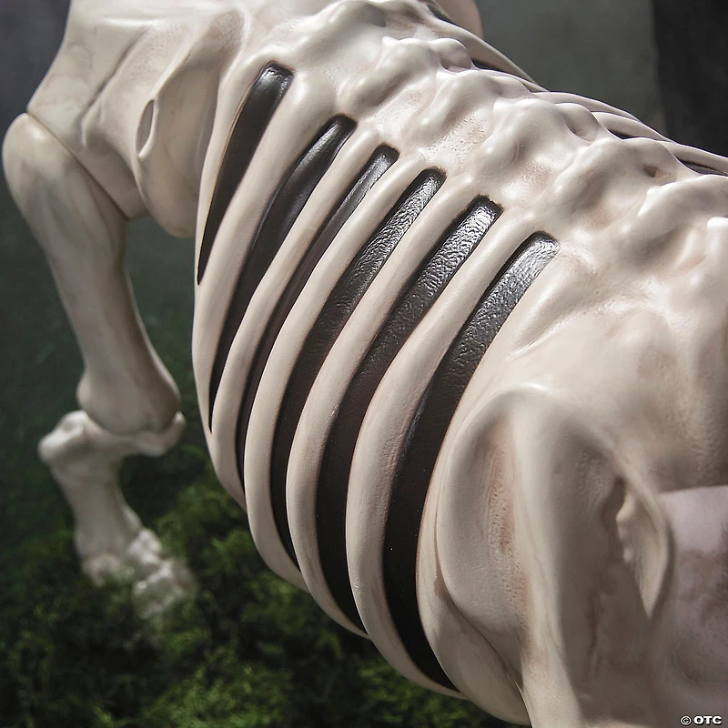 4 Ft. Standing Dog Skeleton Halloween Decoration