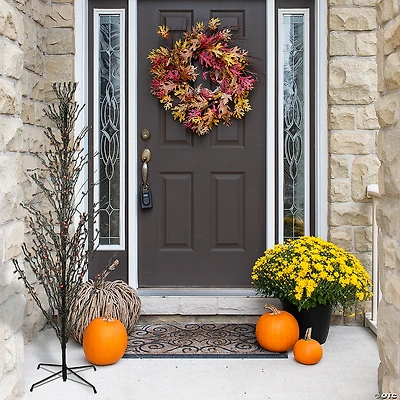 4' Pre-Lit Black Cascade Outdoor Halloween Twig Tree Lights