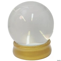 4" x 4" Water-Filled Glass Crystal Ball