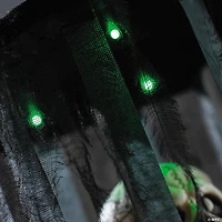 40" Animated Light-Up Skeleton in a Shaking Cage Halloween Decoration