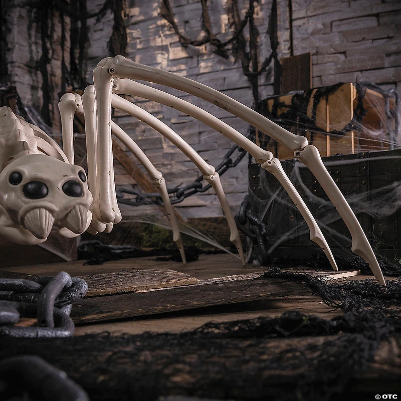 40" Creepy Spider Skeleton Halloween Decoration