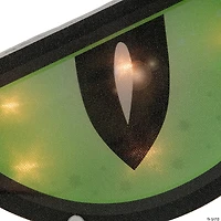 42" Lighted and Black Eyes Halloween Window Silhouette Decoration