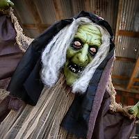 43 1/4" x 57" Light-Up Standing Hunchback Witch Halloween Decoration