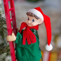 43" Animated Ladder Climbing Elf Christmas Decoration