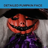 47 1/4" Light-Up Hanging Black & Gray Reaper Halloween Decoration