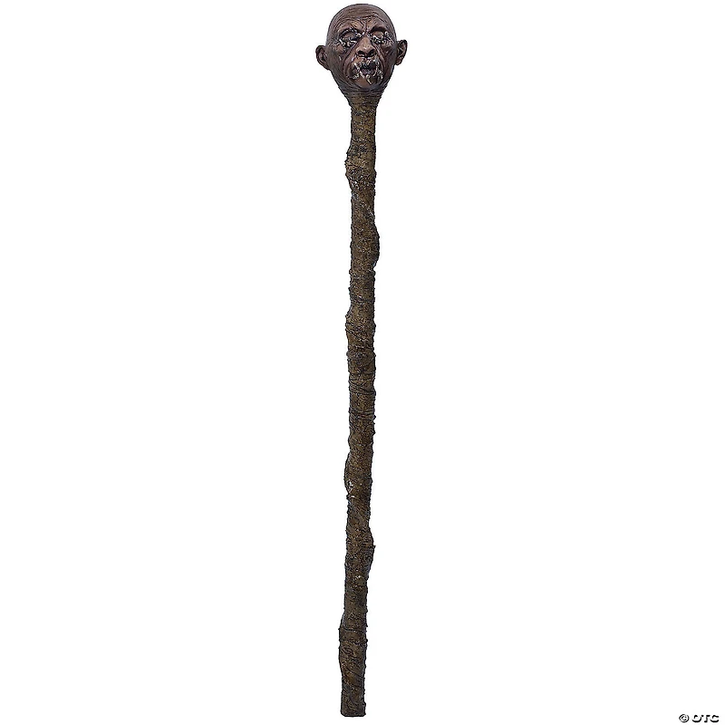 47" Ghoulish Productions Shrunken Head Tzantza Staff Costume Accessory