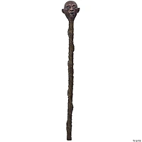 47" Ghoulish Productions Shrunken Head Tzantza Staff Costume Accessory