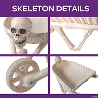 48 3/4" Skeleton Wheelbarrow Halloween Decoration