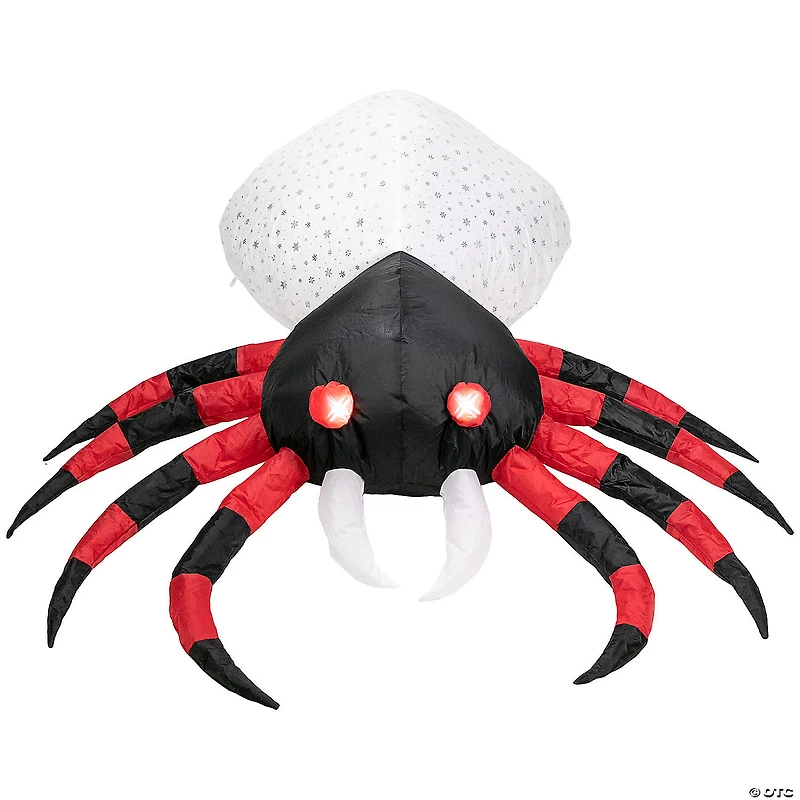 4ft Lighted Inflatable Chill and Thrill Spider Outdoor Halloween Decoration