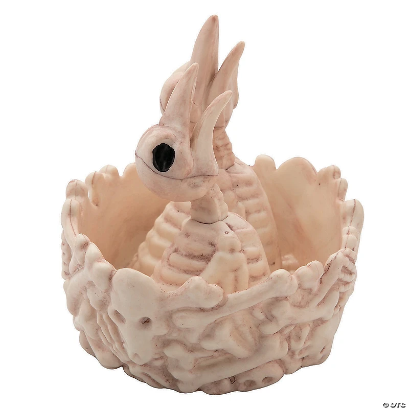 5 1/2" Bone Bird Nest with Baby Bird Skeletons Halloween Decoration