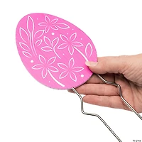 5 1/2" Easter Egg Die-Cut Yard Stakes - 6 Pc.