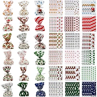 5 1/2" x 11" Mega Bulk 240 Pc. Christmas Cellophane Bag Assortment