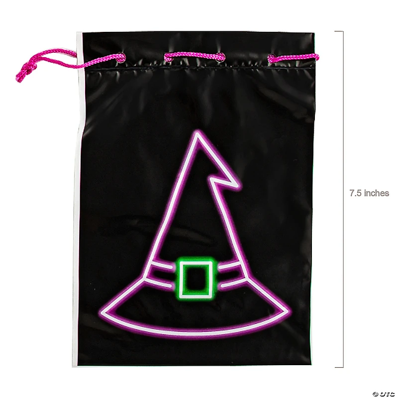 5 1/2" x 7 1/2" Halloween Drawstring Goody Bags - 36 Pc.