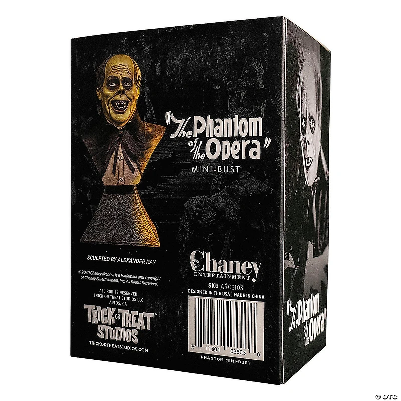 5 1/4" The Phantom of the Opera™ Phantom Mini Bust Halloween Decoration