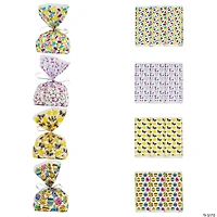 5 1/4" x 11" Easter Print Cellophane Treat Bags - 12 Pc.