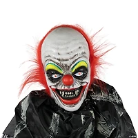 5.5' Animated Standing Clown with Glowing Eyes Halloween Decoration