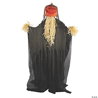 5' 6" Standing Shaking Pumpkin Reaper Halloween Decoration