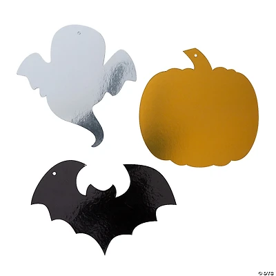 5" Foil Halloween Decoration Cutouts - 12 Pc.