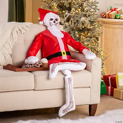 5-Foot Skeleton Plush Santa Outfit Kit - 4 Pc.