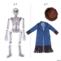 5-Foot Skeleton Plush Scarecrow Outfit Kit - 3 Pc.