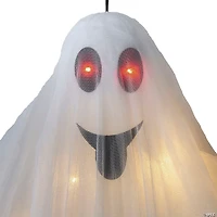 5 Ft. 10 3/4" Hanging Light-Up Ghost with Pumpkin Bag Halloween Decoration