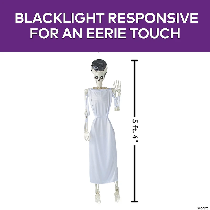 5 Ft. 4" Standing Monster Skeleton Halloween Decoration