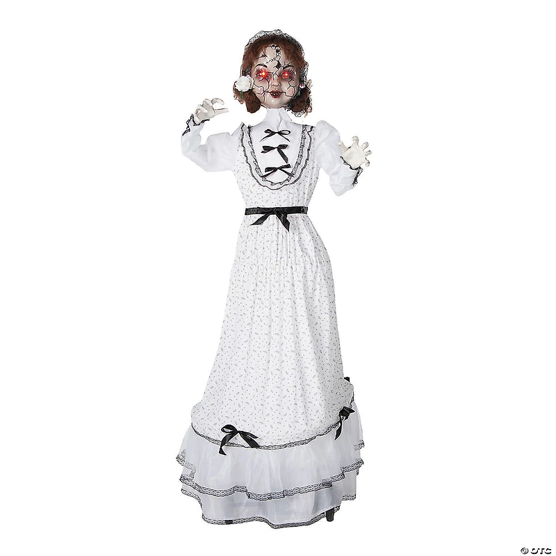 5 Ft. 6 3/4" Animated Walking Girl Halloween Decoration