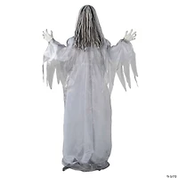 5 Ft. 6" Animated Standing Cracked Face Woman Halloween Decoration