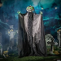 5 Ft. 6” Green Light-Up Standing Pumpkin Man Halloween Decoration