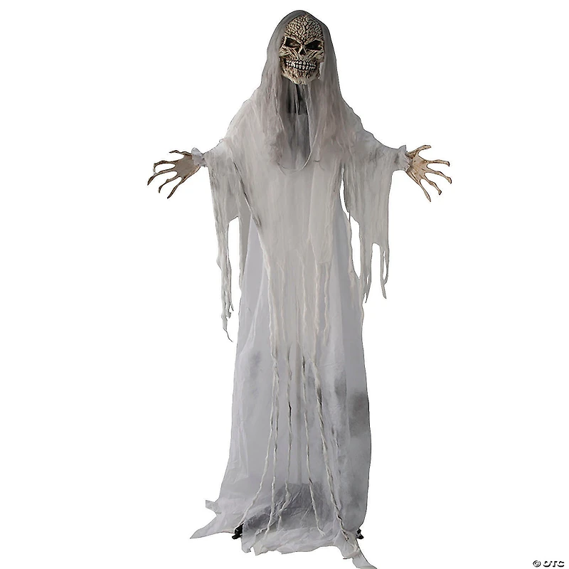 5 Ft. 6" Sonic Standing Gray Skeleton Reaper Halloween Decoration