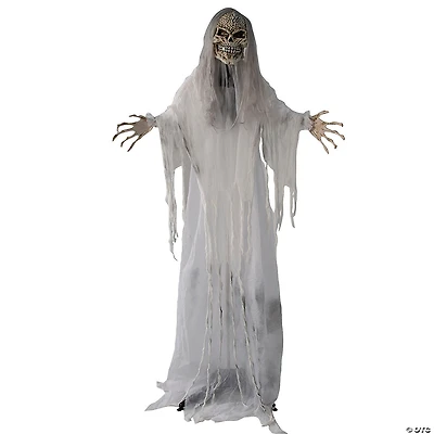 5 Ft. 6" Sonic Standing Gray Skeleton Reaper Halloween Decoration