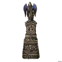 5 Ft. 7" Tombstone with Light-Up Angel & Skulls Halloween Decoration