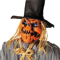5 Ft. 8" Animated Head Turning Pumpkin Scarecrow Halloween Decoration