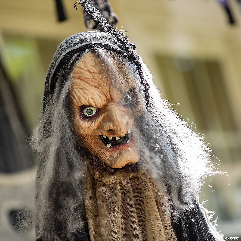 5 Ft. Animated Standing Witch Halloween Decoration