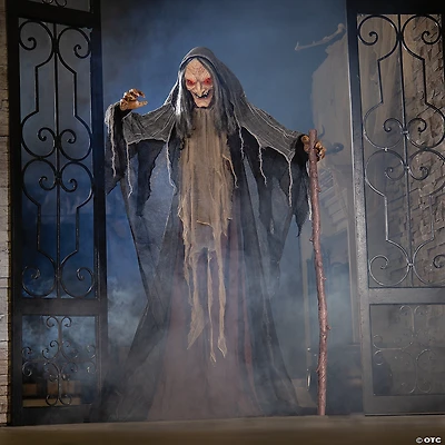 5 Ft. Animated Standing Witch Halloween Decoration