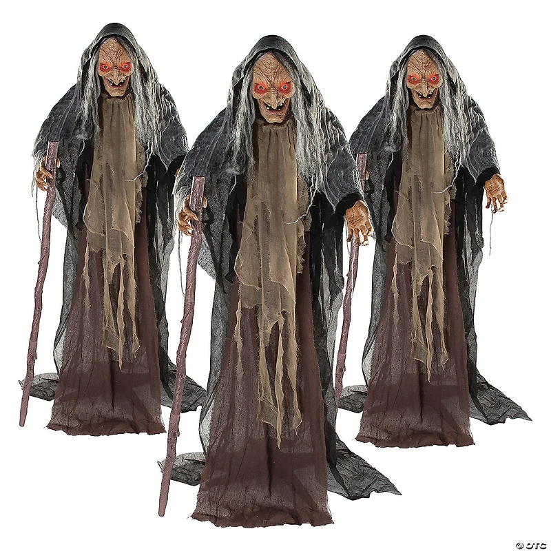 5 Ft. Bulk Animated Standing Witches Set - 3 Pc.