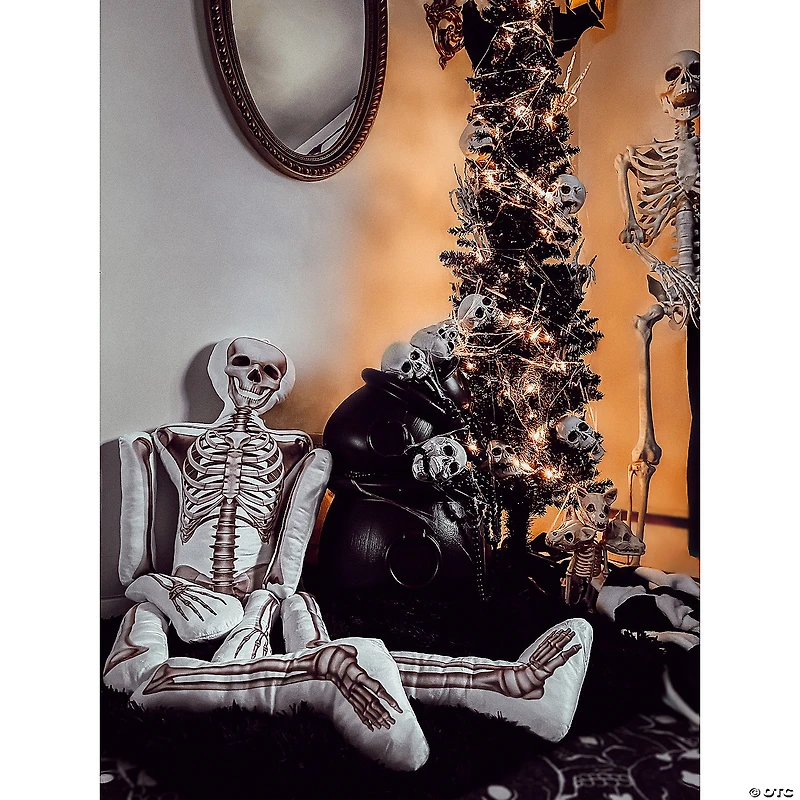 5 Ft. Halloween Stuffed Skeleton Pillow Halloween Decoration