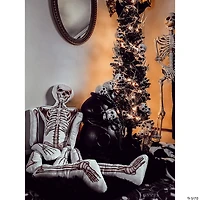5 Ft. Halloween Stuffed Skeleton Pillow Halloween Decoration