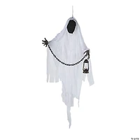 5 Ft. Hanging Faceless Ghost with Lantern & Chain Halloween Decoration