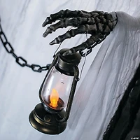 5 Ft. Hanging Faceless Ghost with Lantern & Chain Halloween Decoration